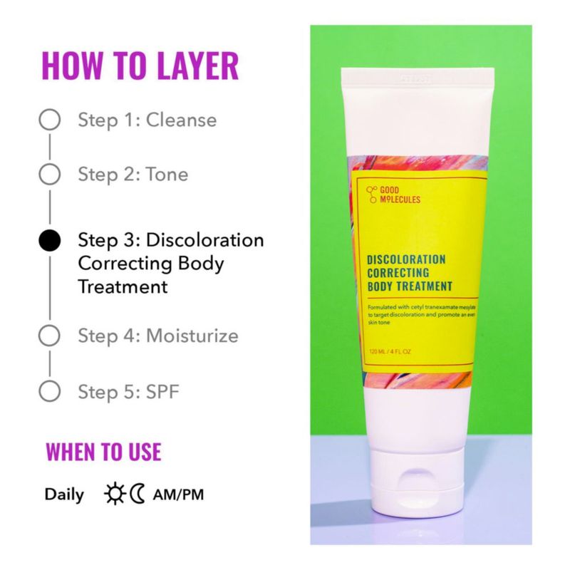 Crema de tratamiento corporal Good Molecules para corregir la decoloración