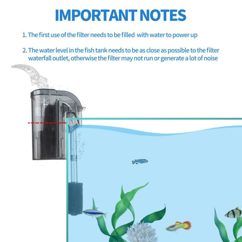 Filtro colgante para acuario Boxtech con carbón activado
