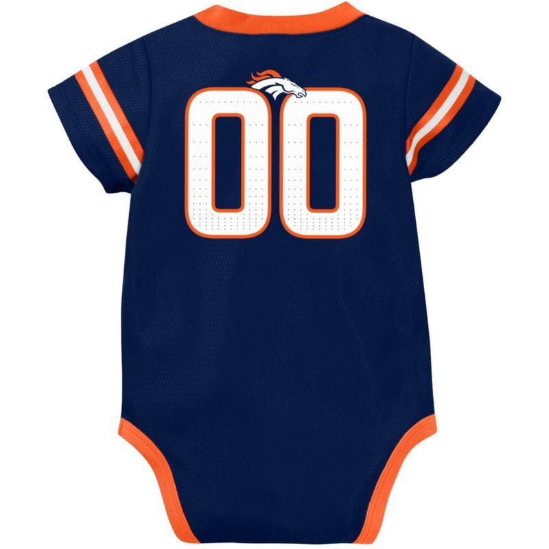 Body Gerber Denver Broncos 6-12 meses Azul/Naranja