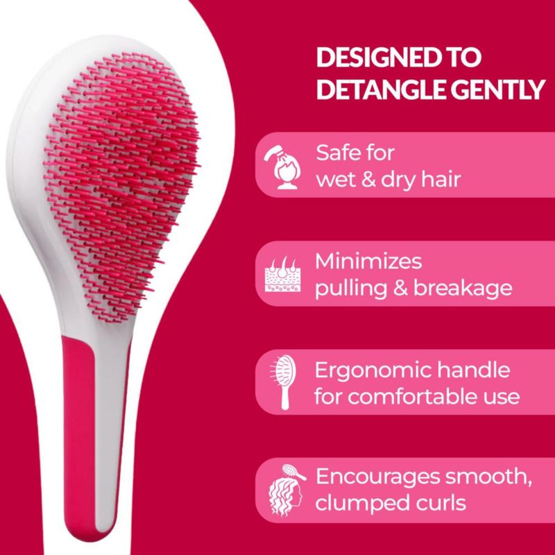 Cepillo Love Ur Curls para Cabello Rizado – Desenreda en Mojado y Seco