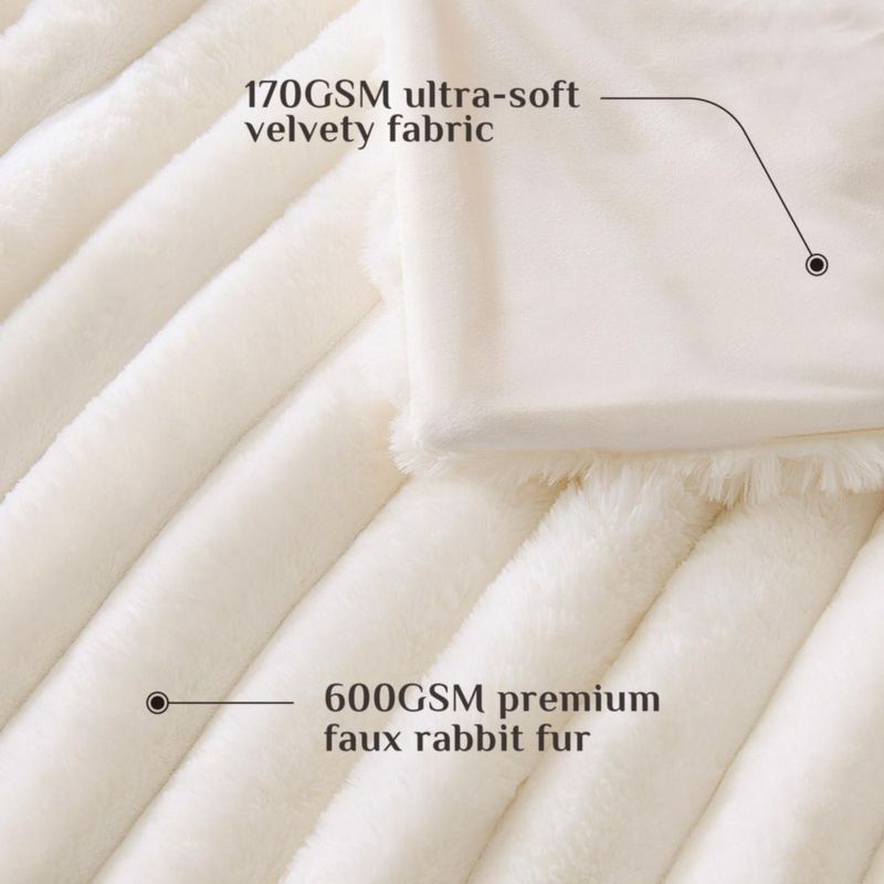 Manta BEDELITE 127 cm x 152 cm Color Crema 770 GSM