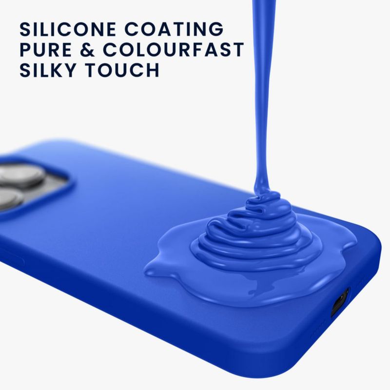 Funda kwmobile delgada para iPhone 15 en azul Báltico (TPU)