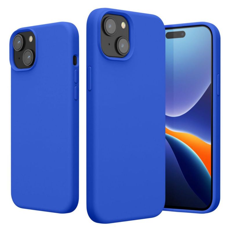Funda kwmobile delgada para iPhone 15 en azul Báltico (TPU)