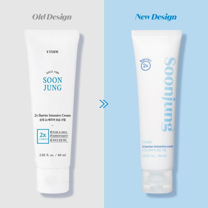 Crema facial ETUDE SoonJung 2x Barrier Intensive 60 ml