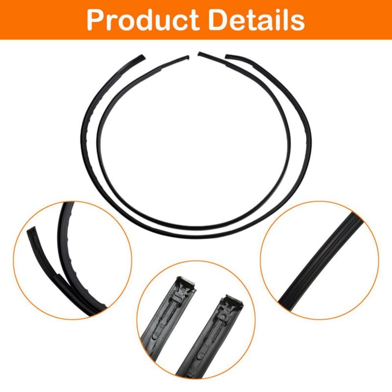 Burlete de techo MIYIMORE para Toyota Corolla 2009‑2013 (2 uds)