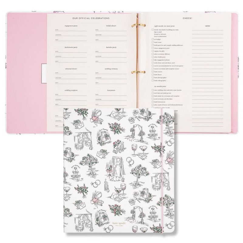 Planificador de boda Kate Spade New York 30 cm 48 páginas