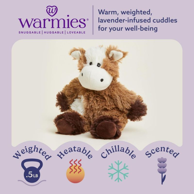 Animal de peluche Warmies Junior vaca apta para microondas con peso