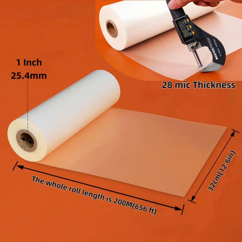 Película para Laminado TIANGUOHE 32 cm x 200 m Mate 28 micras