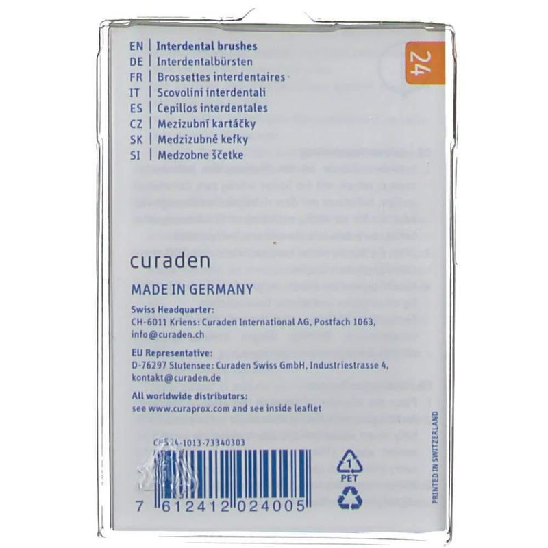 Cepillo interdental Curaprox CPS 24 Strong Implant Naranja