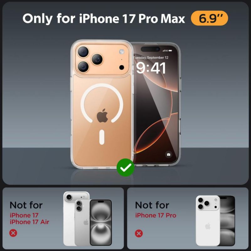 Funda para Celular Miracase iPhone 17 Pro Max 6.9" MagSafe