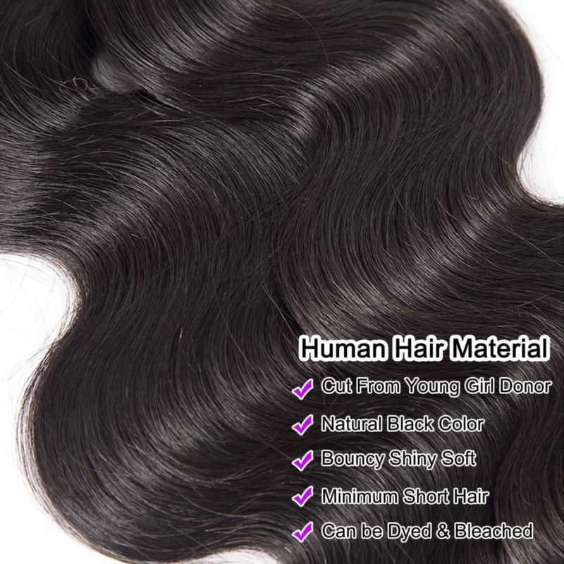 Extensiones de Cabello AIMAKER 4 Paquetes 51-66 cm Ondulado Natural