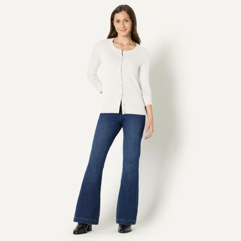 Cardigan liviano de cuello redondo Amazon Essentials