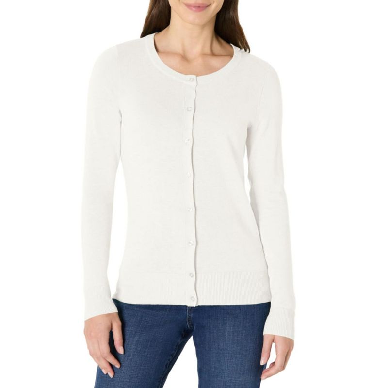 Cardigan liviano de cuello redondo Amazon Essentials
