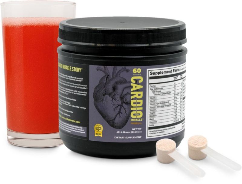 Suplemento Cardio Miracle Óxido Nítrico 60 Porciones