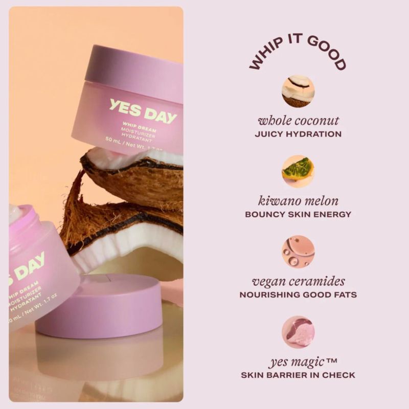 Crema Gel Ligera Hidratante Facial Yes Day Whip Dream 50 ml
