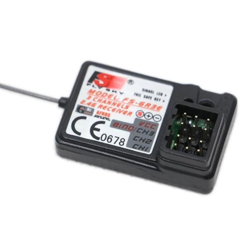 Sistema RC BEYEE FS-GT3B Transmisor de 3 Canales 2.4GHz