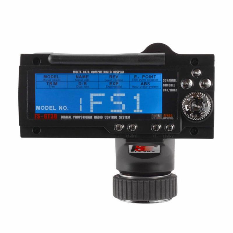 Sistema RC BEYEE FS-GT3B Transmisor de 3 Canales 2.4GHz