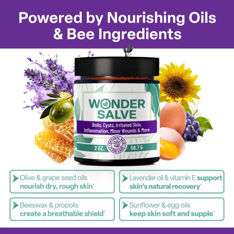 Pomada para la Piel Owell Naturals Wonder Salve 56.7 g Natural