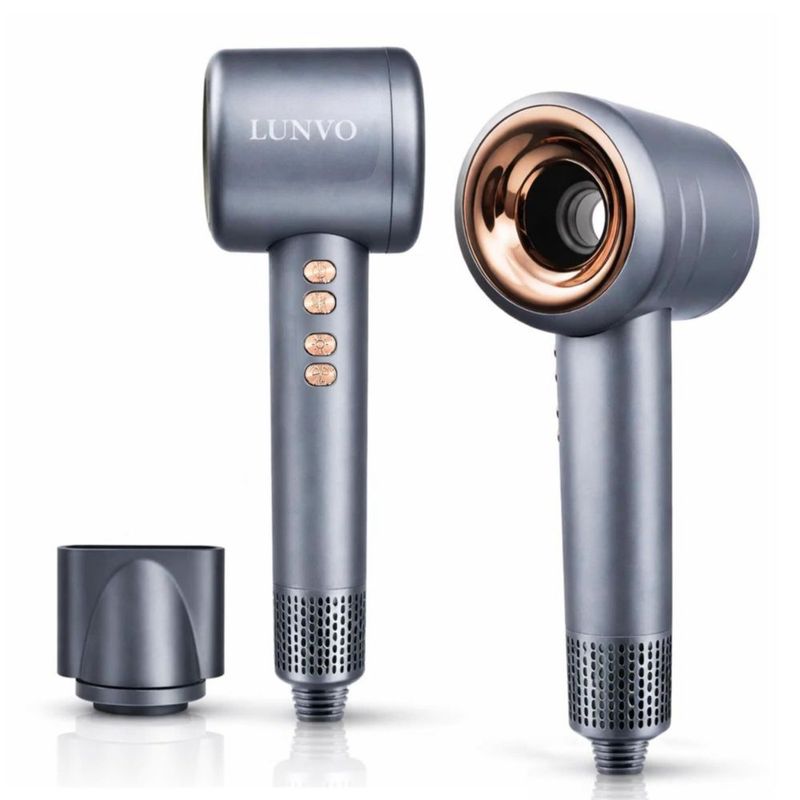 Secador de Pelo LUNVO Motor Sin Escobillas Ligero Iónico