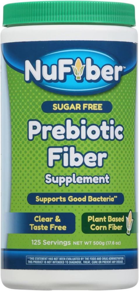 Suplemento de Fibra NuFiber Prebiótico 125 Porciones 500 g