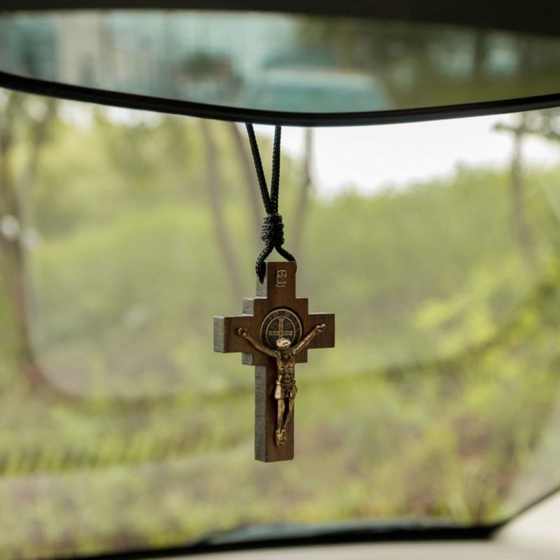 Adorno Colgante Rosario de Intercesión para Espejo Retrovisor de Auto