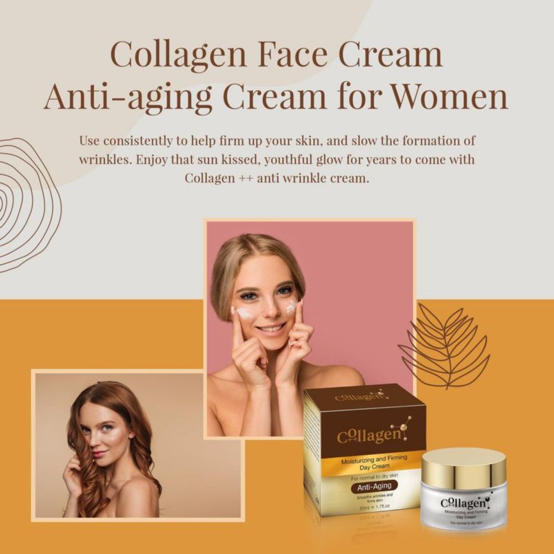 Crema de Día Hidratante y Reafirmante Collagen ++ Anti-Envejecimiento
