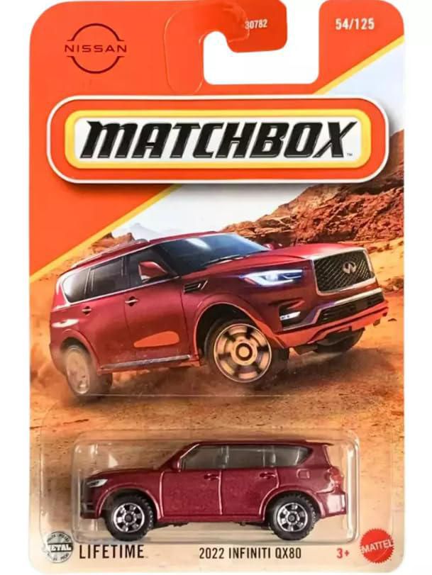 Auto de Juguete Diecast Mattel Matchbox 2022 Infiniti QX80 Rojo
