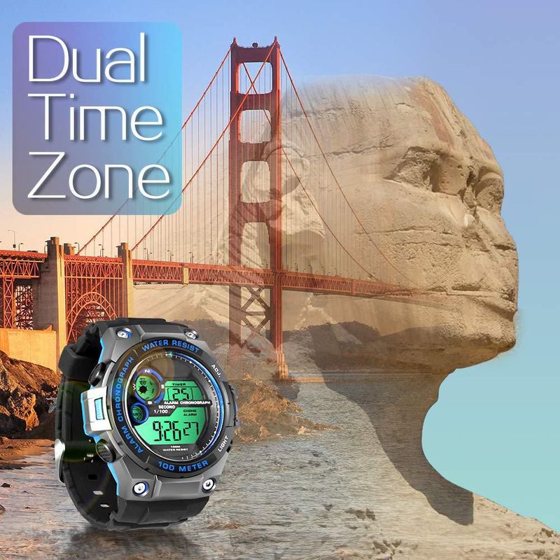 Reloj TEKMAGIC 55 mm Cronógrafo Resistente al Agua 100 m con Alarma