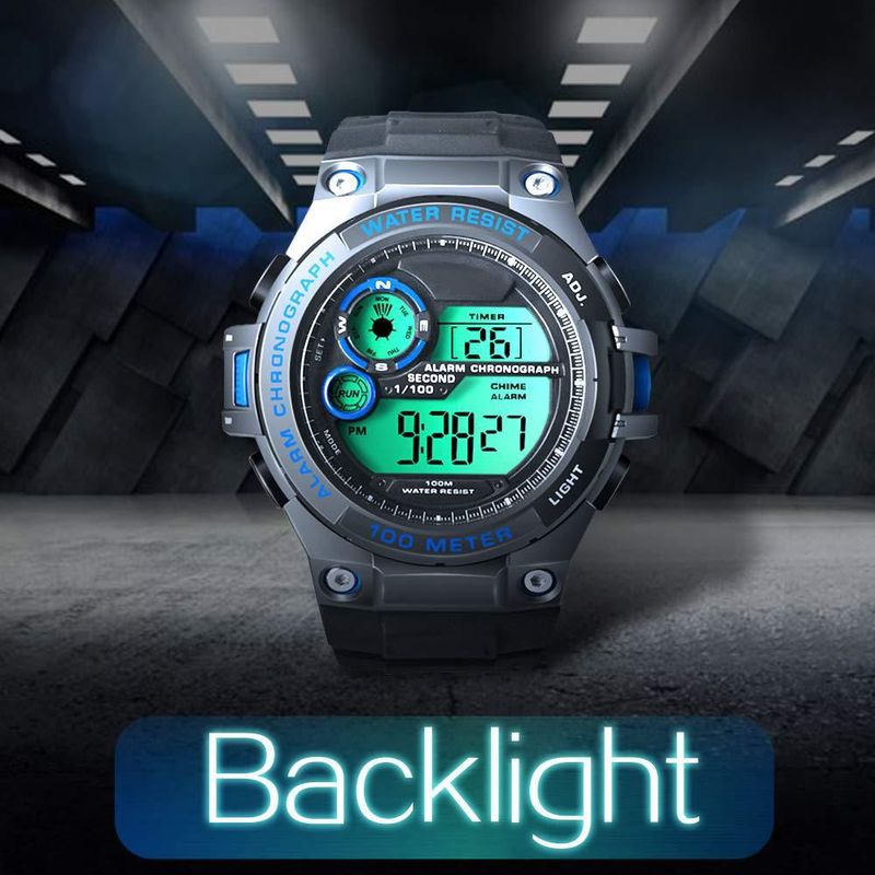 Reloj TEKMAGIC 55 mm Cronógrafo Resistente al Agua 100 m con Alarma