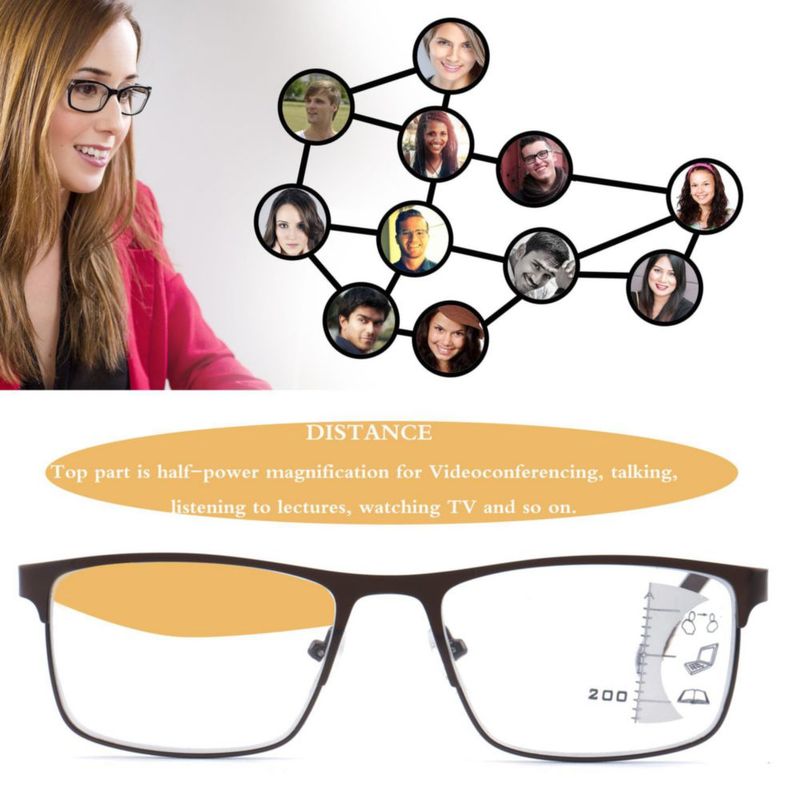 Anteojos Correctivos Ryegis Progresivos Multifocales 2.5x