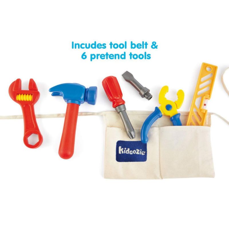 Cinturón de Herramientas de Juguete Kidoozie G02097 con 6 Accesorios