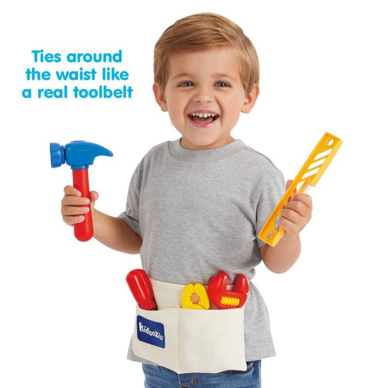 Cinturón de Herramientas de Juguete Kidoozie G02097 con 6 Accesorios
