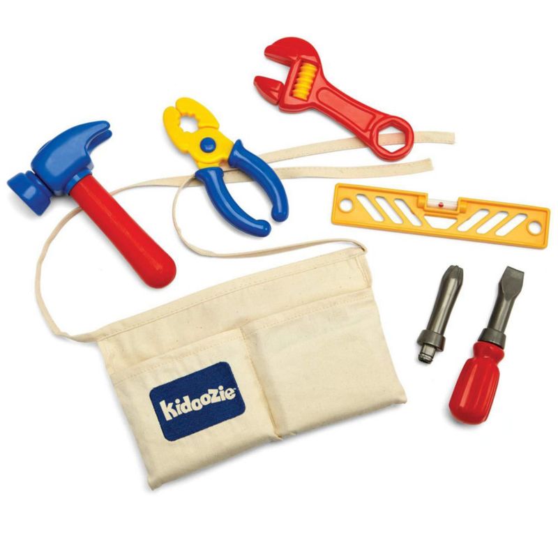 Cinturón de Herramientas de Juguete Kidoozie G02097 con 6 Accesorios