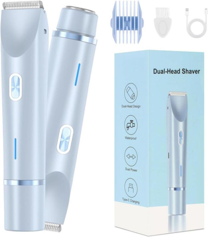 Recortadora de Pelo DISIPAI Dermave 2 en 1 Impermeable USB