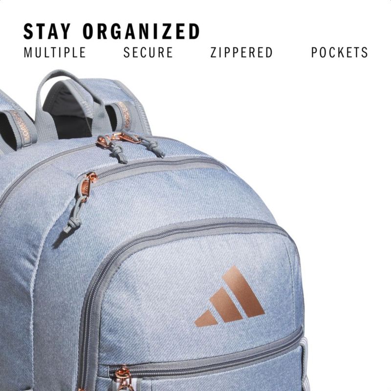Mochila adidas Excel para hombre y mujer Durable 7L gris