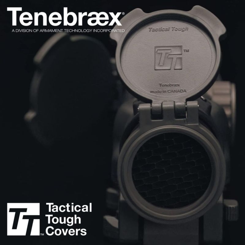 Cubierta de objetivo Tenebraex Flip Up con anillo adaptador