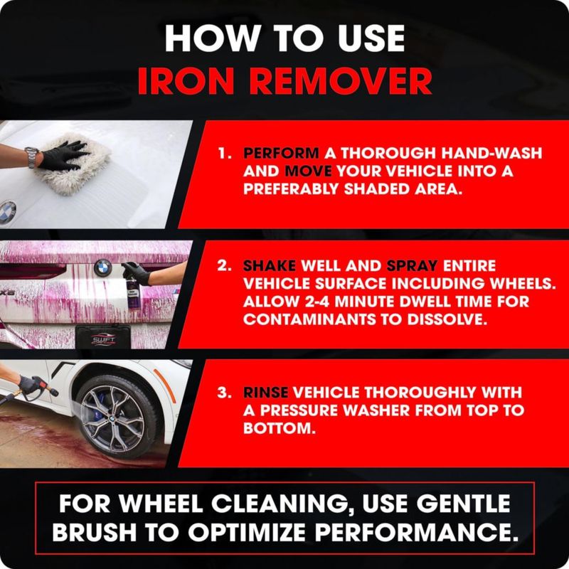 Limpiador para Auto Swift Removedor de Hierro y Limpiador de Ruedas - Pack de 2