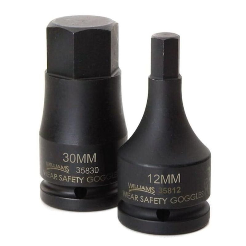 Destornillador de Puntas Hexagonales para Impacto Williams JHW35821 21 mm 3/4"