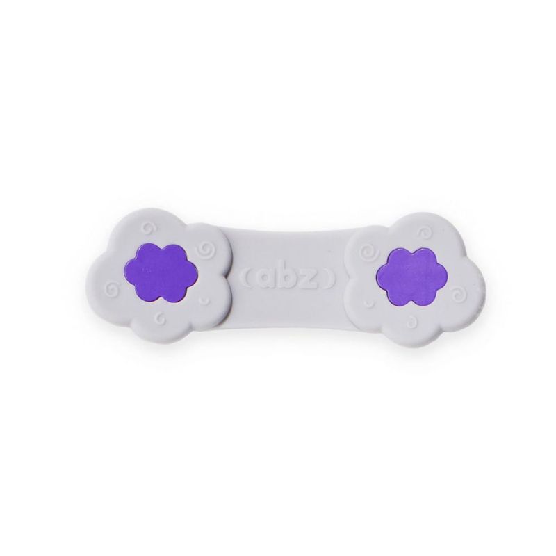 Juego de 4 sujetadores para pañales de tela InControl ABZ color morado
