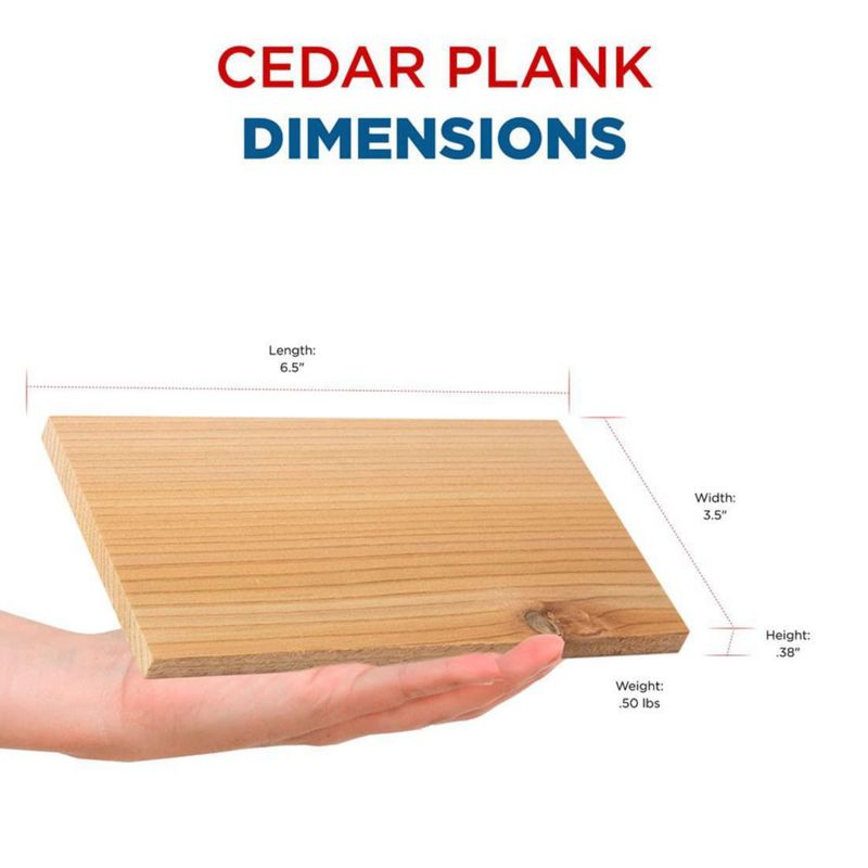 Jaccard – Tablillas de Cedro para Asar 17 × 9 cm (Pack de 5)