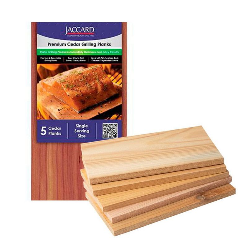 Jaccard – Tablillas de Cedro para Asar 17 × 9 cm (Pack de 5)