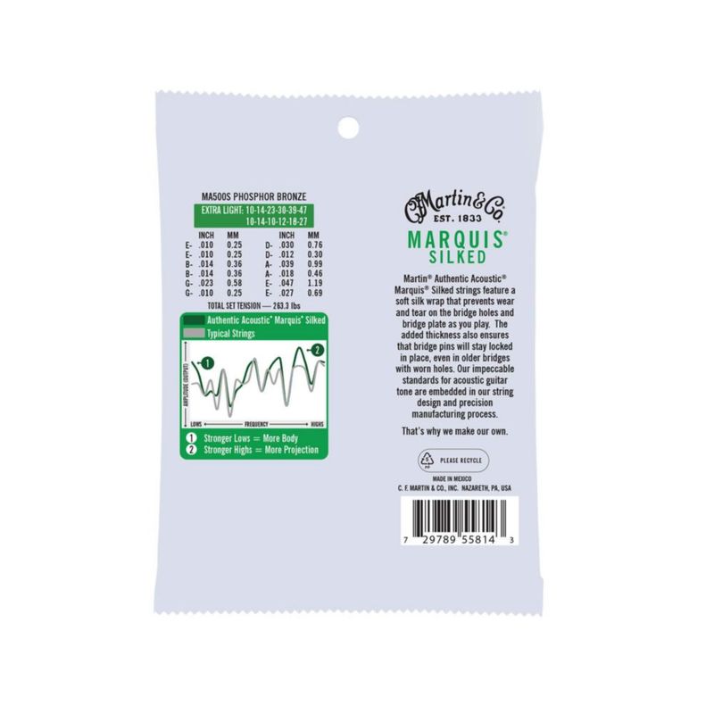 Cuerdas para guitarra MARTIN Authentic Acoustic Marquis Medium