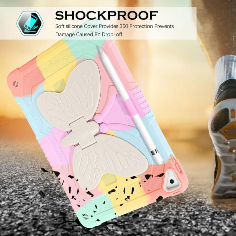Funda DreamerX a prueba de golpes para iPad 9.7" – Niños – Diseño mariposa
