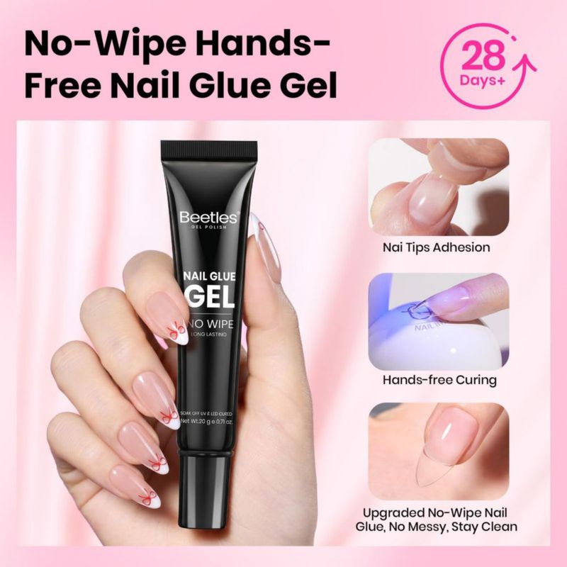 Kit de gel para uñas beetles Flat‑X Almond 320 piezas de puntas