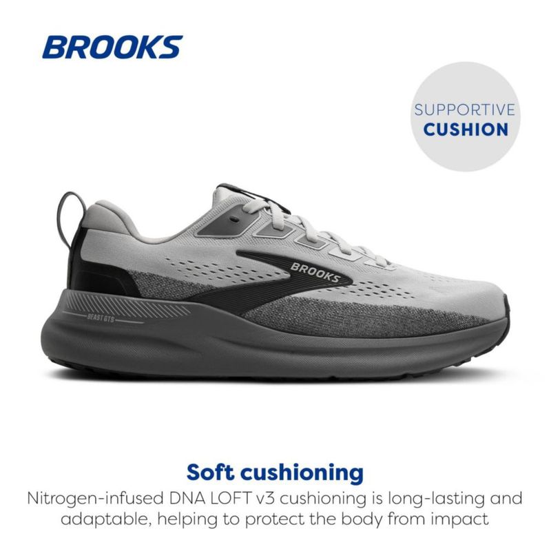 Zapatilla de running Brooks Beast GTS 26 X-Wide gris