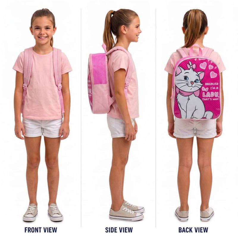 Mochila Disney Los Aristogatos para Niñas 38 cm