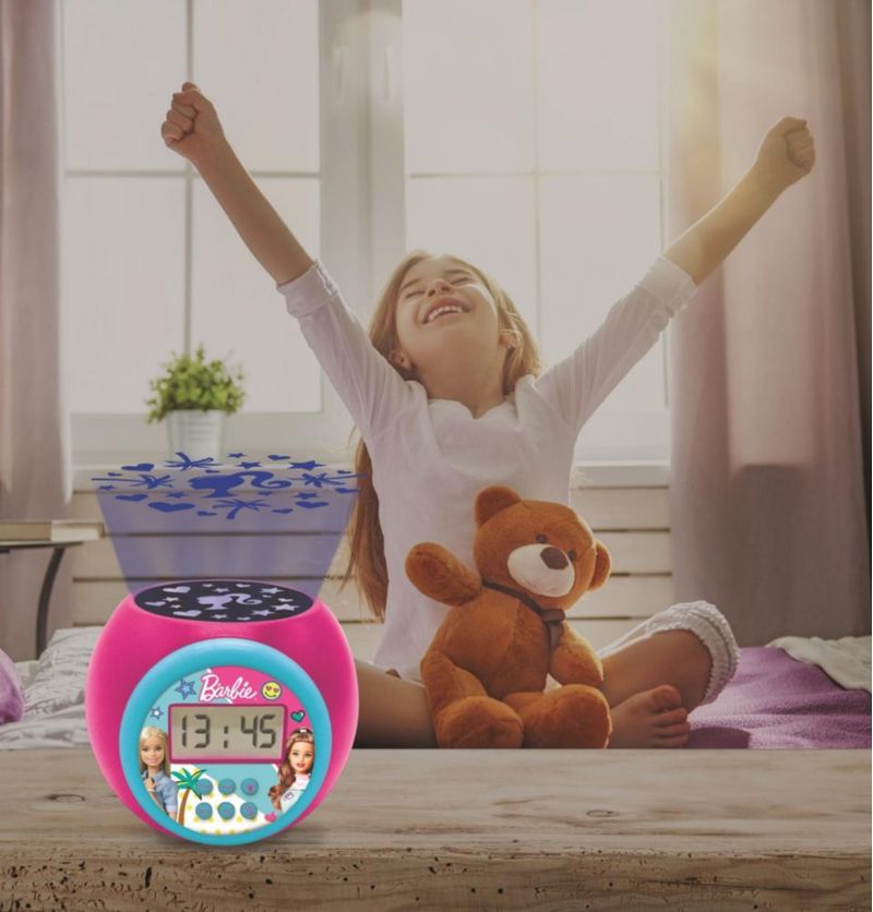 Reloj despertador con proyector LEXiBOOK Barbie RL977BB