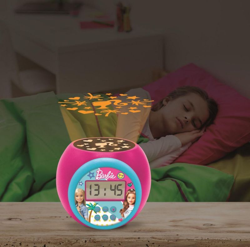 Reloj despertador con proyector LEXiBOOK Barbie RL977BB