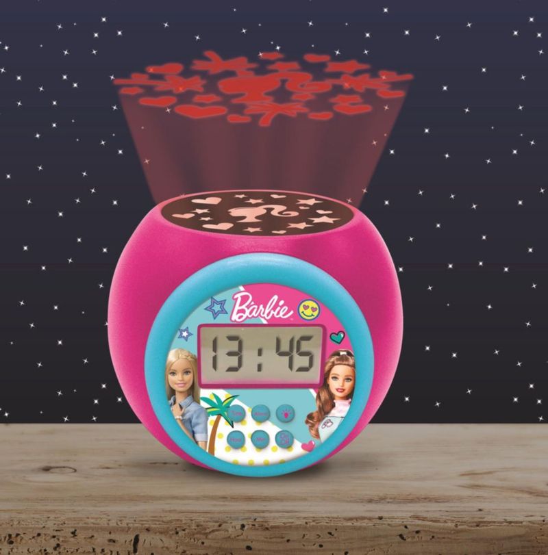 Reloj despertador con proyector LEXiBOOK Barbie RL977BB