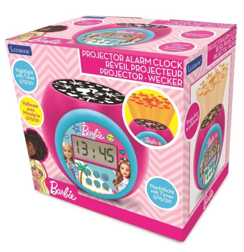 Reloj despertador con proyector LEXiBOOK Barbie RL977BB